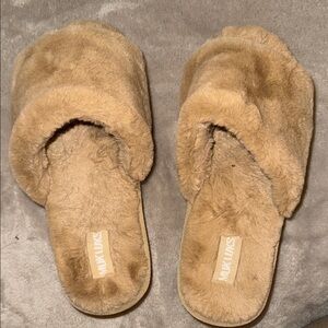 Sundance Plush Tan Slippers